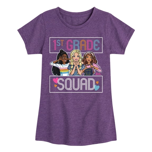 Barbie - Back To School - 1st Grade Squad - Toddler And Youth Girls Short Sleeve Graphic T-Shirt