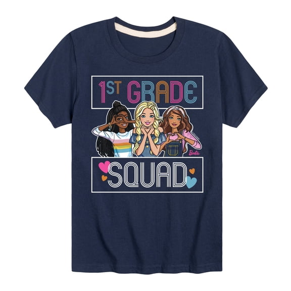 Barbie - Back To School - 1st Grade Squad - Toddler And Youth Short Sleeve Graphic T-Shirt