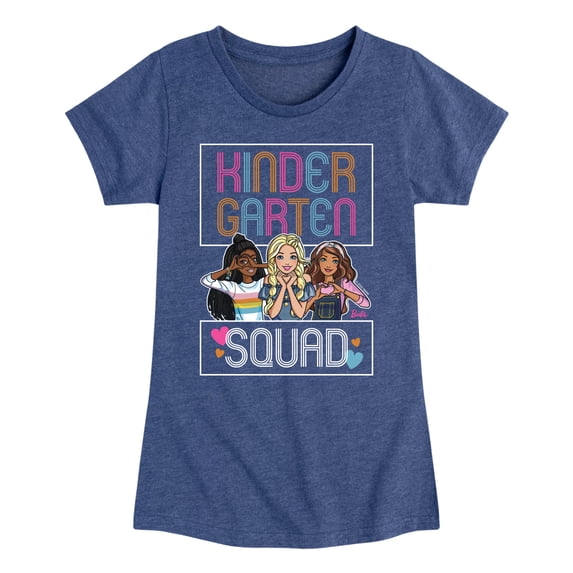 Barbie - Back To School Girls' Fitted Short Sleeve Graphic T-Shirt
