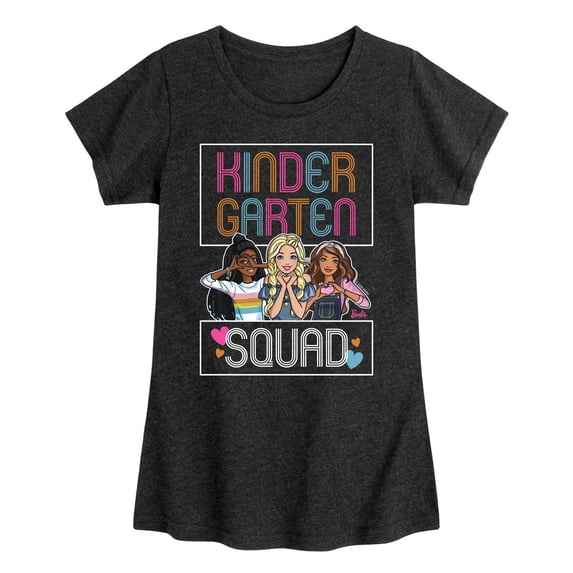 Barbie - Kindergarten Squad Girls' Fitted Short Sleeve Graphic T-Shirt