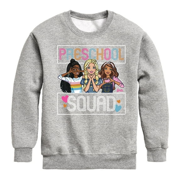 Barbie - Back To School - Preschool Squad - Toddler And Youth Crewneck Fleece Sweatshirt