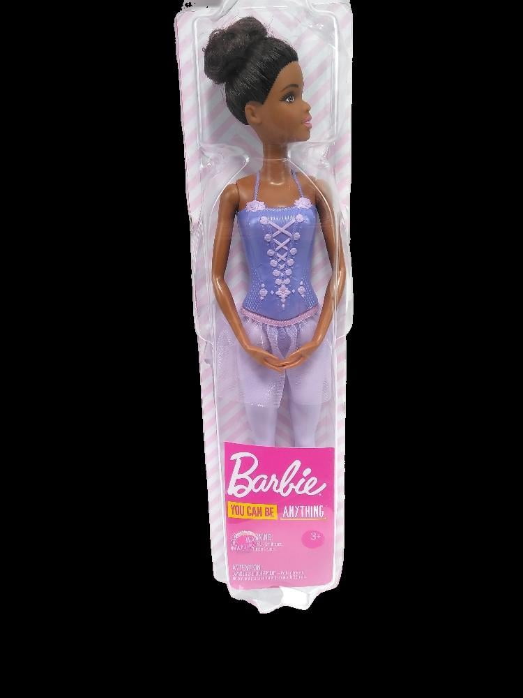 Barbie Ballerina Doll in Purple Tutu with Black Hair, Brown Eyes, Ballet Arms & Sculpted Toe Shoes
