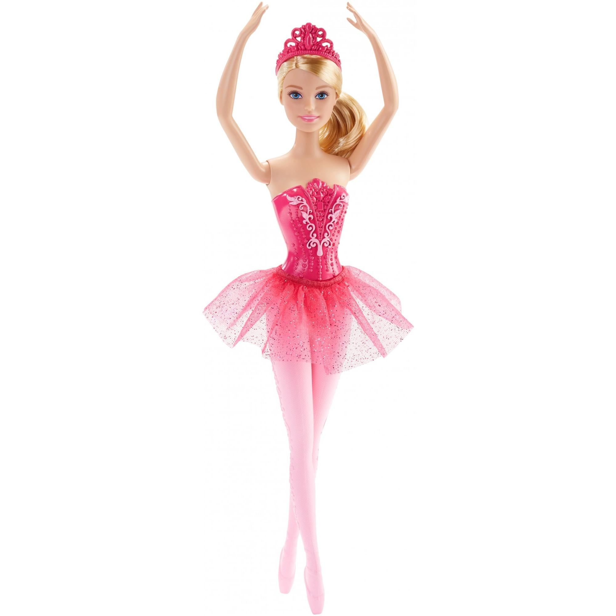 Barbie Ballerina Doll with Removable Pink Tutu & Tiara