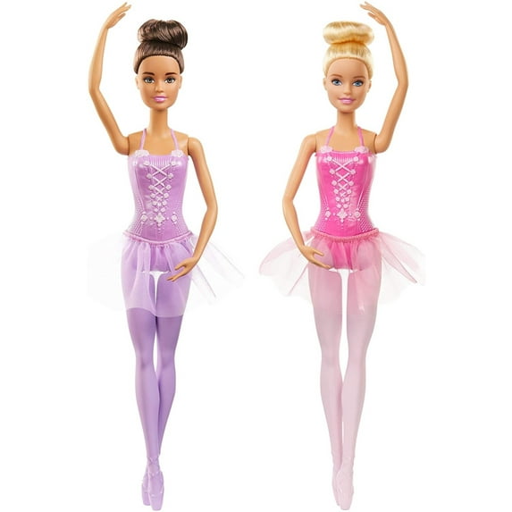 Barbie Ballerina Set of 2 Pink and Purple
