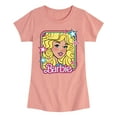 thumbnail image 1 of Barbie - Barbie 70S Face Stars - Girls Fitted Short Sleeve Graphic T-Shirt, 1 of 5