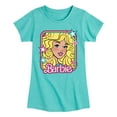 thumbnail image 1 of Barbie - Barbie 70S Face Stars - Girls Fitted Short Sleeve Graphic T-Shirt, 1 of 5