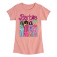 thumbnail image 1 of Barbie - Barbie 70S Panels - Girls Fitted Short Sleeve Graphic T-Shirt, 1 of 5