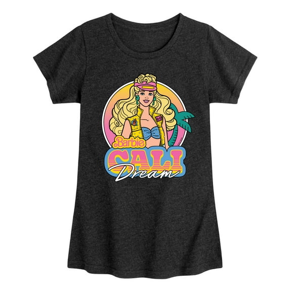Barbie - Barbie 80S Cali Dream - Girls Fitted Short Sleeve Graphic T-Shirt