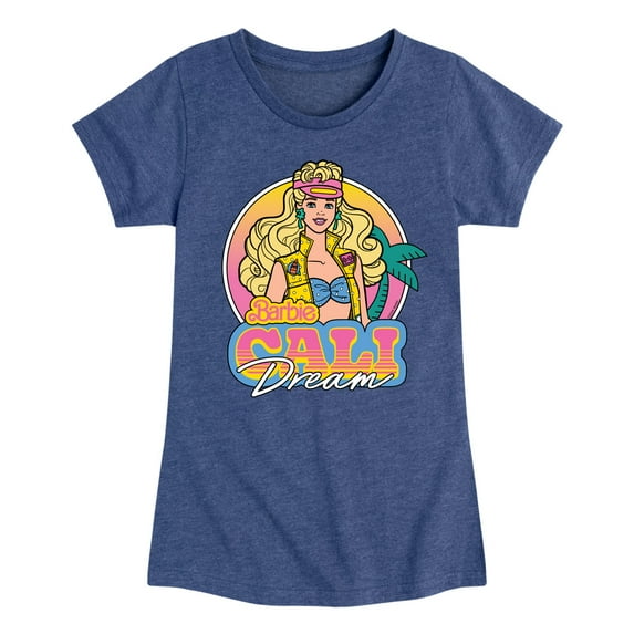 Barbie - Barbie 80S Cali Dream - Girls Fitted Short Sleeve Graphic T-Shirt