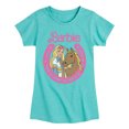 thumbnail image 1 of Barbie - Barbie And Horse - Girls Fitted Short Sleeve Graphic T-Shirt, 1 of 5