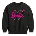 thumbnail image 1 of Barbie - Barbie Arrow Heart Logo - Toddler And Youth Crewneck Fleece Sweatshirt, 1 of 5
