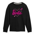 thumbnail image 1 of Barbie - Barbie Arrow Heart Logo - Toddler And Youth Long Sleeve Graphic T-Shirt, 1 of 5