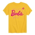 thumbnail image 1 of Barbie - Barbie Arrow Heart Logo - Toddler And Youth Short Sleeve Graphic T-Shirt, 1 of 5