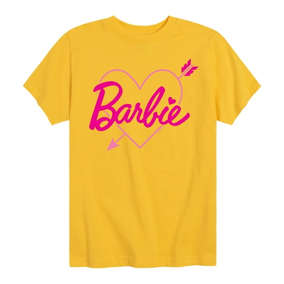 Barbie - Barbie Arrow Heart Logo - Toddler And Youth Short Sleeve Graphic T-Shirt