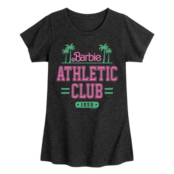 Barbie - Barbie Athletic Club - Girls Fitted Short Sleeve Graphic T-Shirt