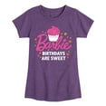thumbnail image 1 of Barbie - Barbie Birthdays Are Sweet - Toddler And Youth Girls Short Sleeve Graphic T-Shirt, 1 of 5
