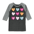 thumbnail image 1 of Barbie - Barbie Candy Hearts - Toddler And Youth Raglan Graphic T-Shirt, 1 of 6