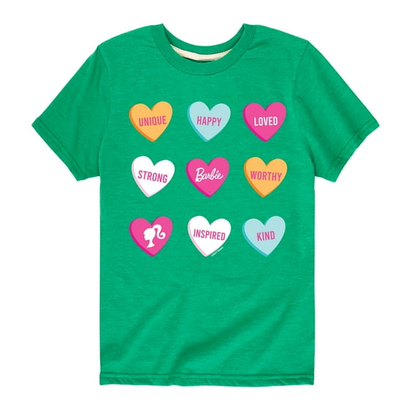 Barbie - Barbie Candy Hearts - Toddler And Youth Short Sleeve Graphic T-Shirt