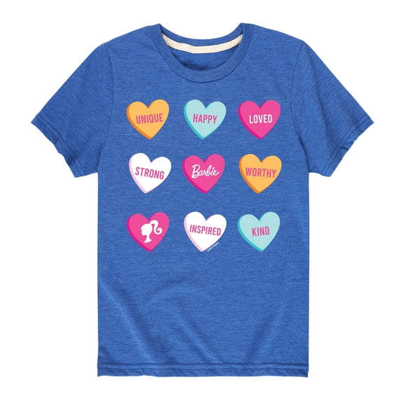 Barbie - Barbie Candy Hearts - Toddler And Youth Short Sleeve Graphic T-Shirt