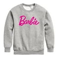 thumbnail image 1 of Barbie - Barbie Classic Logo - Youth Crew Fleece Sweatshirt, 1 of 4