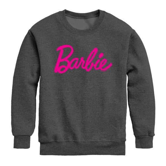 Barbie - Barbie Classic Logo - Youth Crew Fleece Sweatshirt