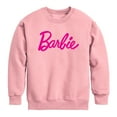 thumbnail image 1 of Barbie - Barbie Classic Logo - Youth Crew Fleece Sweatshirt, 1 of 3