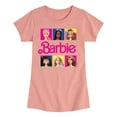 thumbnail image 1 of Barbie - Barbie Doll Portraits - Girls Fitted Short Sleeve Graphic T-Shirt, 1 of 5