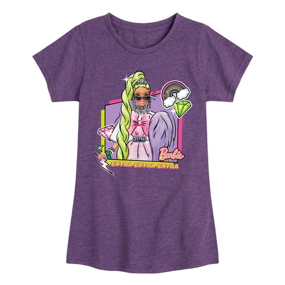 Barbie - Barbie Extra  - Girls Fitted Short Sleeve Graphic T-Shirt