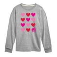 thumbnail image 1 of Barbie - Barbie Heart Grid - Toddler And Youth Long Sleeve Graphic T-Shirt, 1 of 5