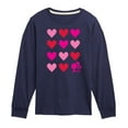 thumbnail image 1 of Barbie - Barbie Heart Grid - Toddler And Youth Long Sleeve Graphic T-Shirt, 1 of 5