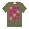 thumbnail image 1 of Barbie - Barbie Heart Grid - Toddler And Youth Short Sleeve Graphic T-Shirt, 1 of 5