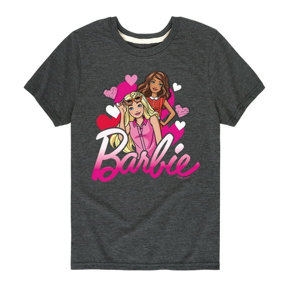 Barbie - Barbie Hearts - Toddler And Youth Short Sleeve Graphic T-Shirt
