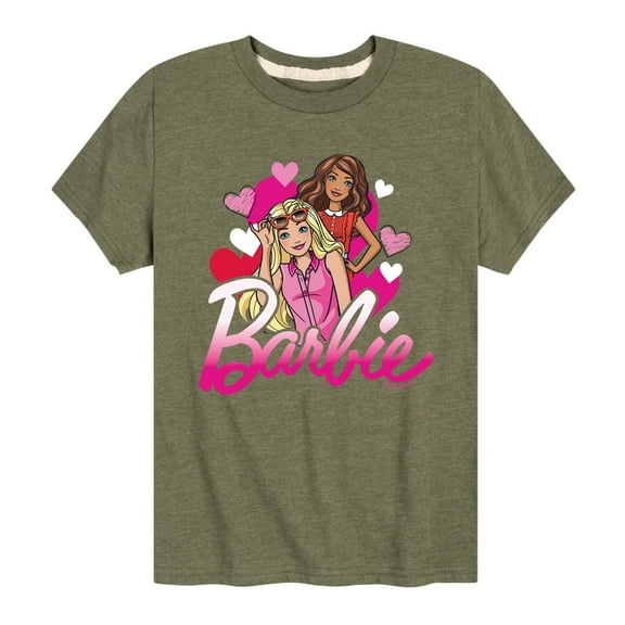 Barbie - Barbie Hearts - Toddler And Youth Short Sleeve Graphic T-Shirt