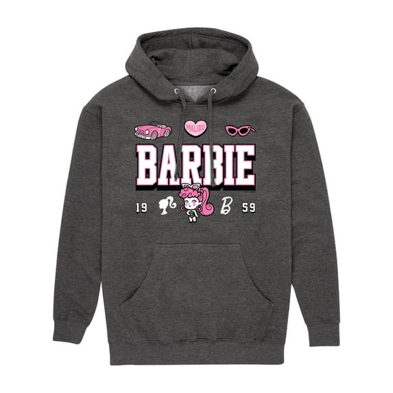 Barbie - Barbie Jersey -Mens Long Sleeve Fleece Pullover Hoodie