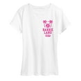 thumbnail image 1 of Barbie - Barbie Land Palm Trees & Sun - Women's Short Sleeve Graphic T-Shirt, 1 of 5