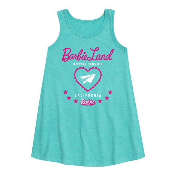 Barbie - Barbie Land Postal Service California - Toddler & Youth Girls A-line Dress