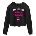 thumbnail image 1 of Barbie - Barbie Land President - Juniors Cropped Pullover Hoodie, 1 of 4