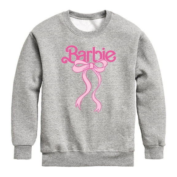 Barbie - Logo Bow - Youth Boys Crew Fleece Sweatshirt