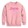 thumbnail image 1 of Barbie - Logo Bow - Youth Boys Crew Fleece Sweatshirt, 1 of 3