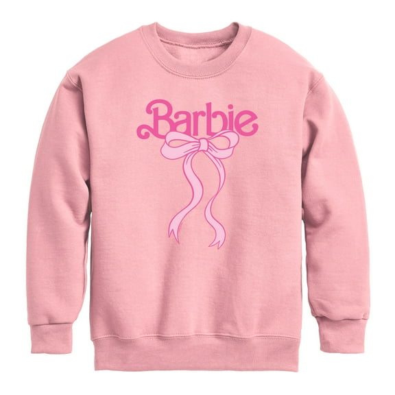 Barbie - Logo Bow - Youth Boys Crew Fleece Sweatshirt