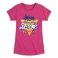 thumbnail image 1 of Barbie - Barbie Logo California Dream - Girls Fitted Short Sleeve Graphic T-Shirt, 1 of 5