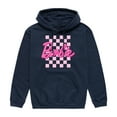 thumbnail image 1 of Barbie - Barbie Logo Checkered - Adult Pullover Hood, 1 of 4