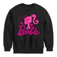 thumbnail image 1 of Barbie - Barbie Logo Hearts - Toddler And Youth Crewneck Fleece Sweatshirt, 1 of 5