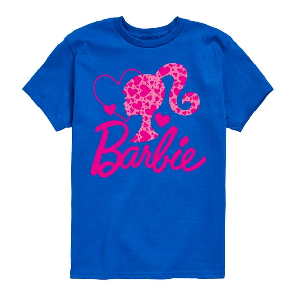 Barbie - Barbie Logo Hearts - Toddler And Youth Short Sleeve Graphic T-Shirt