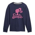 thumbnail image 1 of Barbie - Barbie Logo Pink Glitter - Toddler And Youth Long Sleeve Graphic T-Shirt, 1 of 5