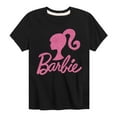 thumbnail image 1 of Barbie - Barbie Logo Pink Glitter Transfer - Toddler And Youth Short Sleeve Graphic T-Shirt, 1 of 5