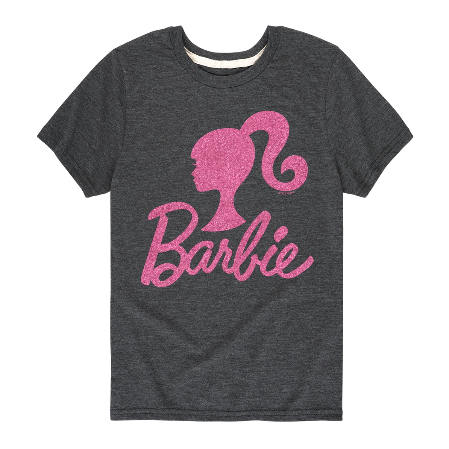 Barbie - Barbie Logo Pink Glitter Transfer - Toddler And