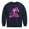 thumbnail image 1 of Barbie - Barbie Logo Tie Dye - Youth Crew Fleece Sweatshirt, 1 of 4