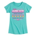 thumbnail image 1 of Barbie - Barbie News Weather Forecast Sun! Everyday - Toddler & Youth Girls Short Sleeve Graphic T-Shirt, 1 of 5