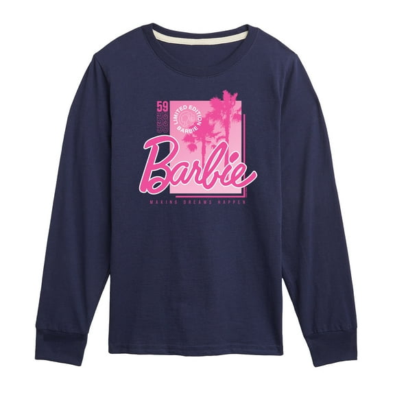 Barbie - Barbie Pink Core - Toddler And Youth Long Sleeve Graphic T-Shirt